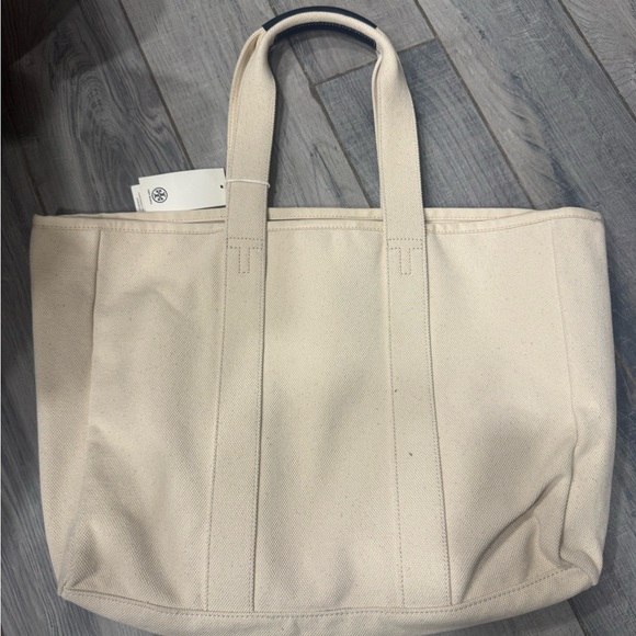 Tory Burch Large Canvas Tote NWT - Picture 5 of 6